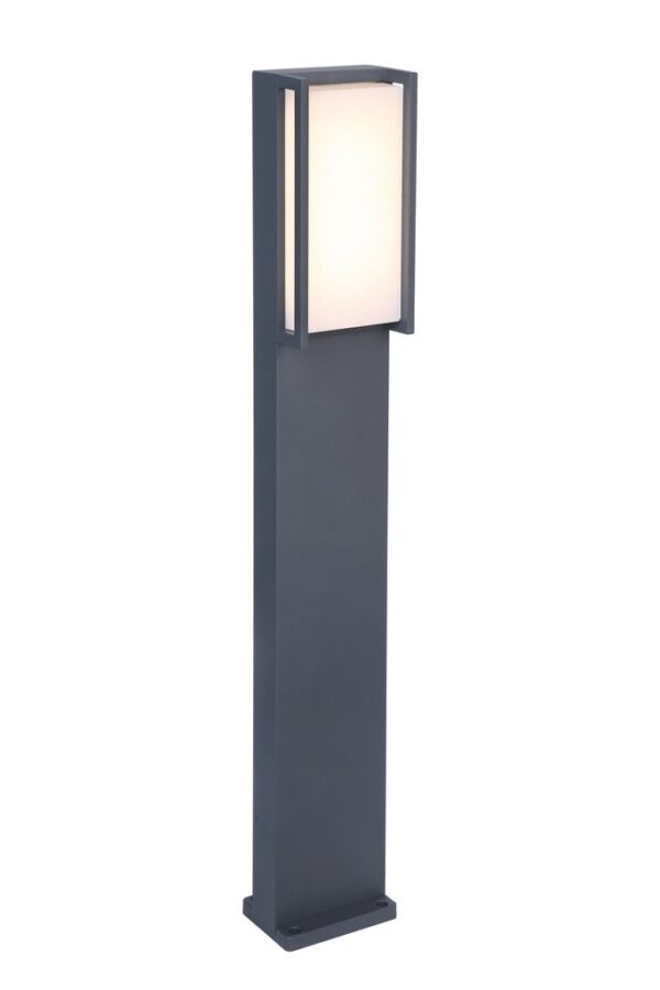 Lutec 7193001118 Qubo LED Zahradní sloupkové světlo | Teplá bílá | 18W | Šedá