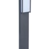 Lutec 7193001118 Qubo LED Zahradní sloupkové světlo | Teplá bílá | 18W | Šedá