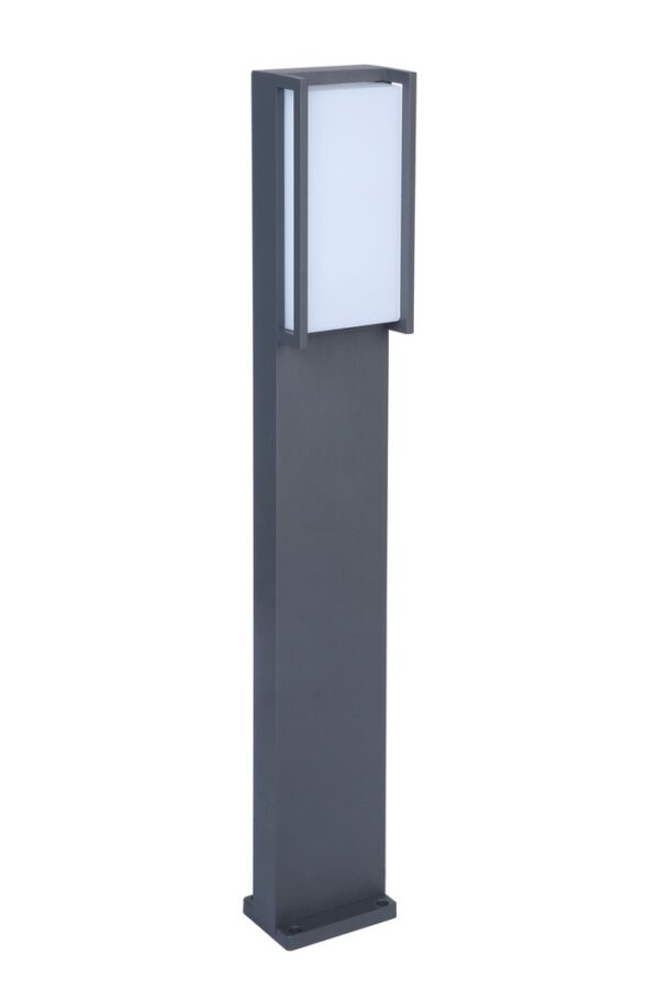 Lutec 7193001118 Qubo LED Zahradní sloupkové světlo | Teplá bílá | 18W | Šedá