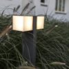 Lutec 7193801118 Cuba LED Zahradní sloupkové světlo | Teplá bílá | 23W | Šedá