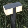 Lutec 7193801118 Cuba LED Zahradní sloupkové světlo | Teplá bílá | 23W | Šedá