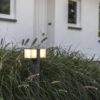 Lutec 7193801118 Cuba LED Zahradní sloupkové světlo | Teplá bílá | 23W | Šedá
