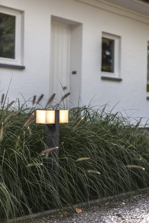 Lutec 7193801118 Cuba LED Zahradní sloupkové světlo | Teplá bílá | 23W | Šedá