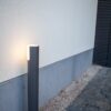 Lutec 7198101118 Cyra LED Zahradní sloupkové světlo | Teplá bílá | 8W | Šedá