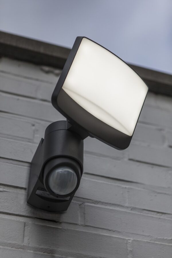 Lutec 7625601345 Sunshine LED Nástěnné venkovní světlo | Studená bílá | 17W | Šedá