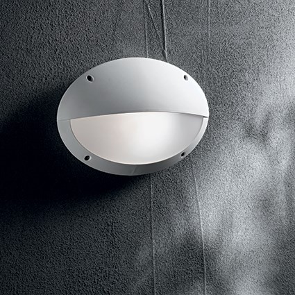 Ideal lux 096728 Maddi Nástěnné venkovní světlo | E27 | Bílá