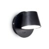 Ideal lux 167121 Gim Nero LED nástěnní svítidlo | Teplá bílá | Černá | 6W