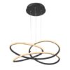 Globo 67201SH-30 LED stropní svítidlo | Teplá bílá | Černá | 30W