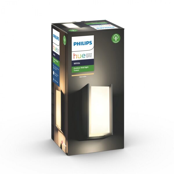 Philips Hue 16472/93/P0 Smart LED Nástěnné venkovní světlo | Teplá bílá |  9,5 W