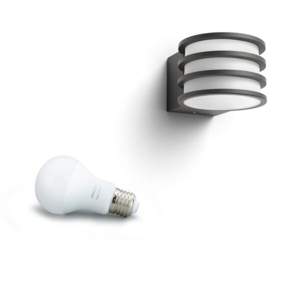 Philips Hue 17401/93/P0 Smart LED Nástěnné venkovní světlo | Teplá bílá |  9,5 W
