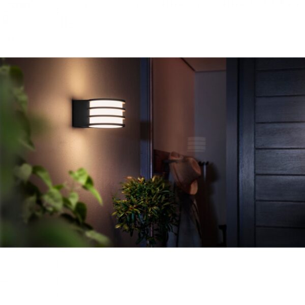 Philips Hue 17401/93/P0 Smart LED Nástěnné venkovní světlo | Teplá bílá |  9,5 W