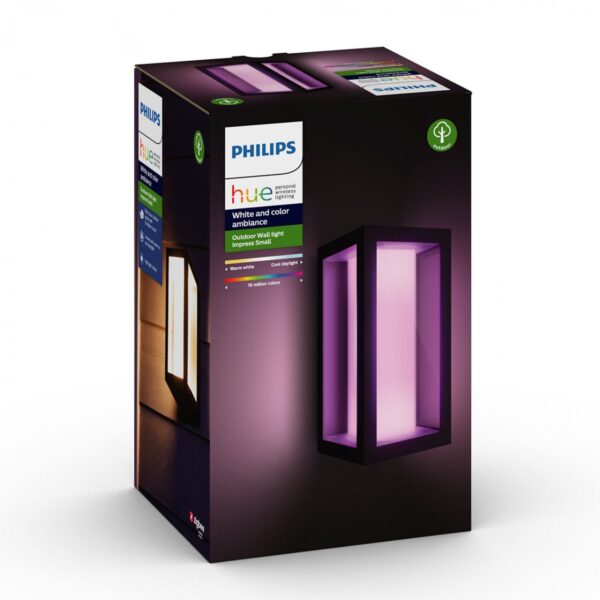 Philips Hue 17429/30/P7 Smart LED Nástěnné venkovní světlo | Variabilní | Černá | 2x8W