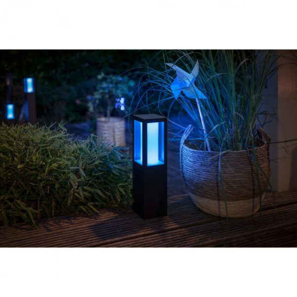 Philips Hue 17431/30/P7 Smart LED Zahradní sloupkové světlo | RGB | Variabilní | 8=1200lmW | Černá