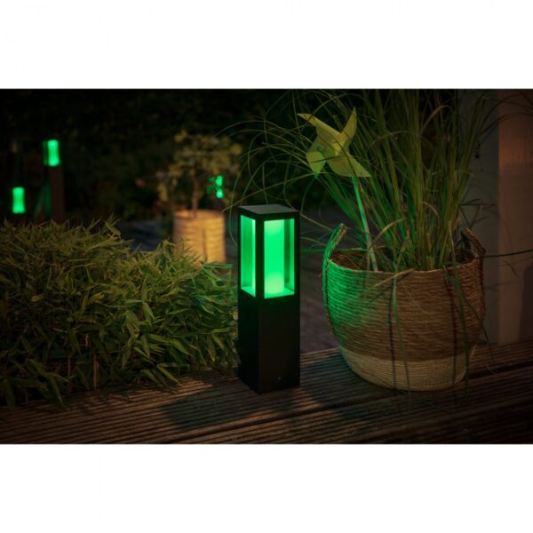 Philips Hue 17431/30/P7 Smart LED Zahradní sloupkové světlo | RGB | Variabilní | 8=1200lmW | Černá