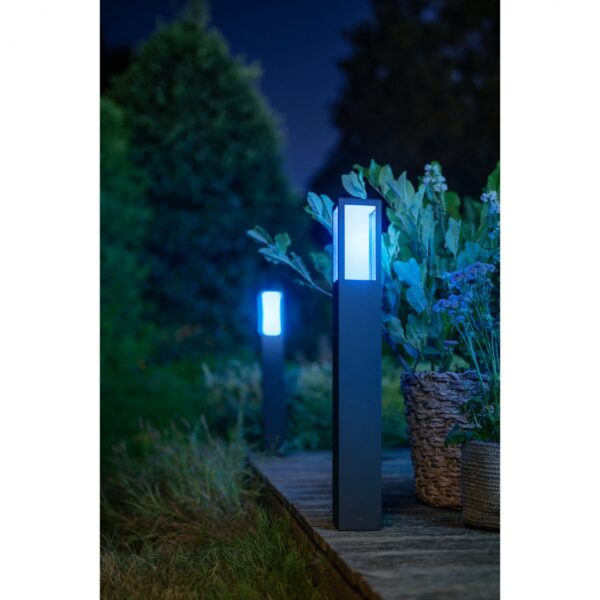 Philips Hue 17432/30/P7 Smart LED Zahradní sloupkové světlo | RGB | Variabilní | 8=1200lmW | Černá