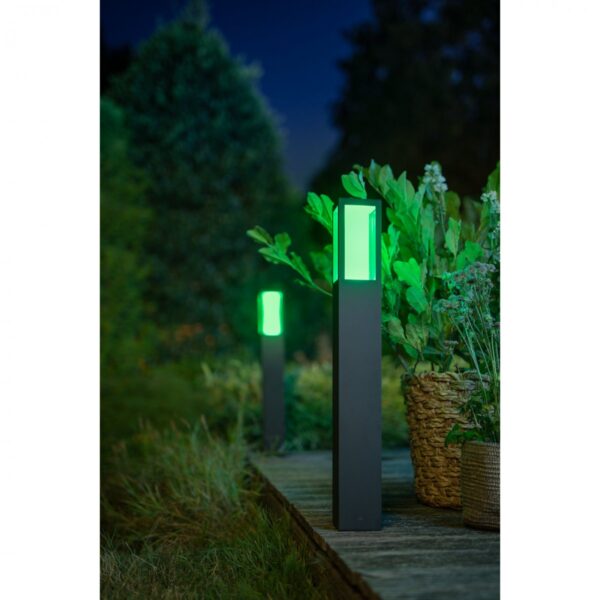 Philips Hue 17432/30/P7 Smart LED Zahradní sloupkové světlo | RGB | Variabilní | 8=1200lmW | Černá