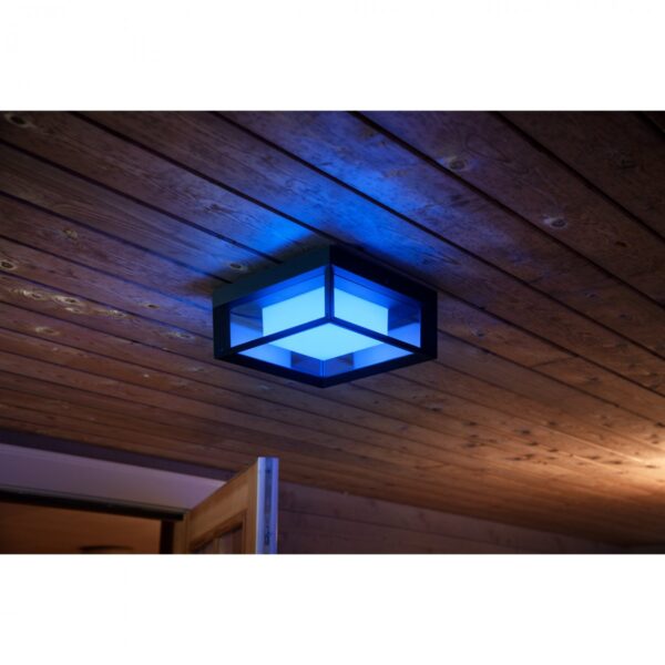 Philips Hue 17438/30/P7 Smart LED Nástěnné venkovní světlo | RGB | Variabilní | Černá | 15W