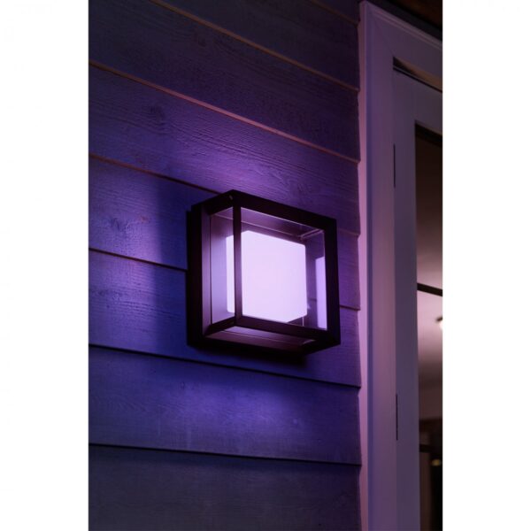 Philips Hue 17438/30/P7 Smart LED Nástěnné venkovní světlo | RGB | Variabilní | Černá | 15W