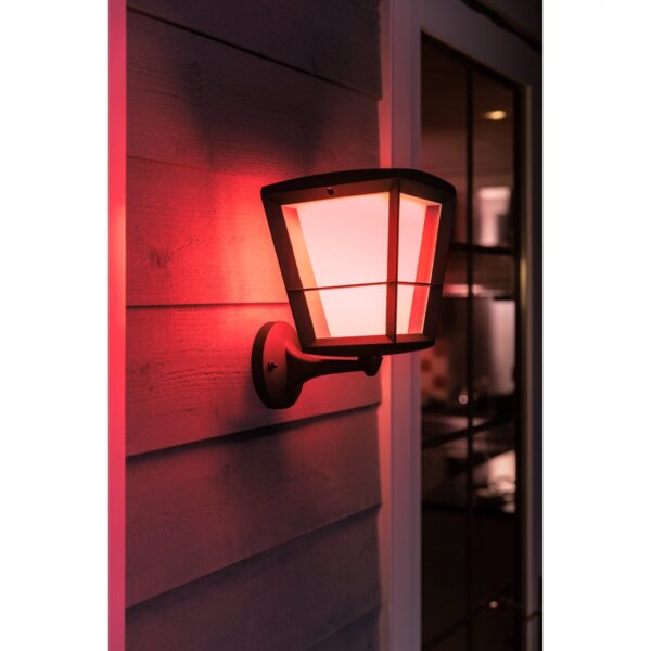 Philips Hue 17439/30/P7 Smart LED Nástěnné venkovní světlo | RGB | Variabilní | 15=1150lmW | Černá