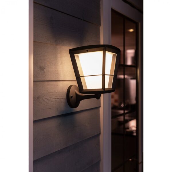 Philips Hue 17439/30/P7 Smart LED Nástěnné venkovní světlo | RGB | Variabilní | 15=1150lmW | Černá
