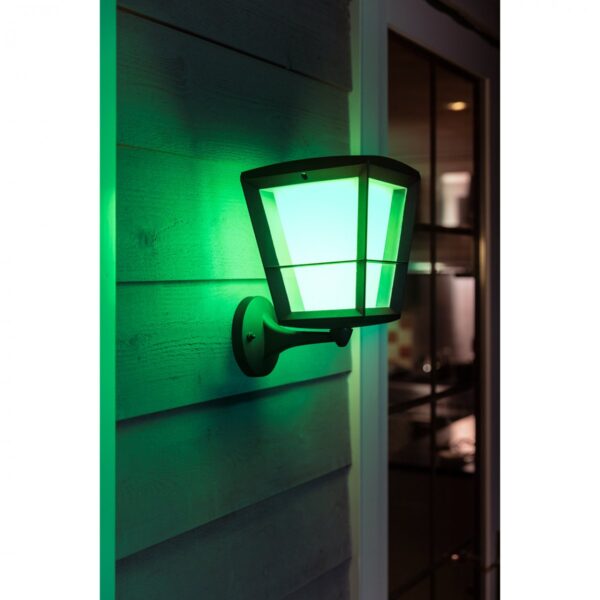 Philips Hue 17439/30/P7 Smart LED Nástěnné venkovní světlo | RGB | Variabilní | 15=1150lmW | Černá