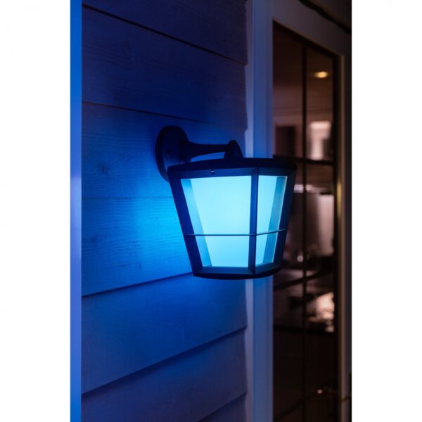 Philips Hue 17440/30/P7 Smart LED Nástěnné venkovní světlo | RGB | Variabilní | 15=1150lmW | Černá