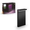 Philips Hue 17455/30/P7 Smart LED Zahradní sloupkové světlo | RGB | Variabilní | 13,5W | Černá