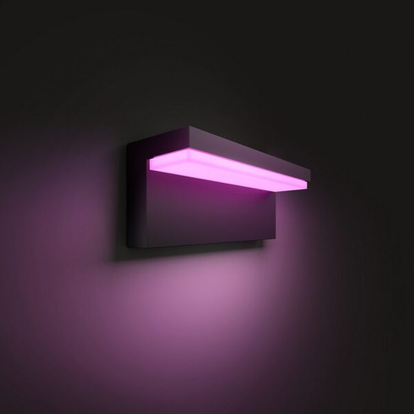 Philips Hue 17456/30/P7 Smart LED Nástěnné venkovní světlo | RGB | Variabilní | 13,5W | Černá