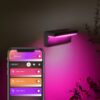 Philips Hue 17456/30/P7 Smart LED Nástěnné venkovní světlo | RGB | Variabilní | 13,5W | Černá