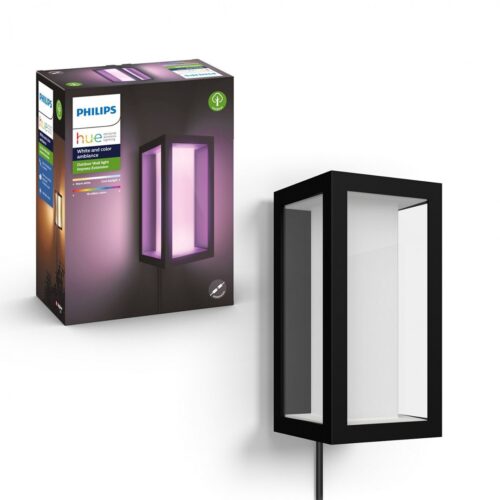 Philips Hue 17459/30/P7 Smart LED Nástěnné venkovní světlo | RGB | Variabilní | 16W | Černá