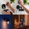 Philips Hue 17461/30/P7 Smart LED Nástěnné venkovní světlo | RGB | Variabilní | 8W | Černá