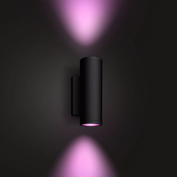 Philips Hue 17463/30/P7 Smart LED Nástěnné venkovní světlo | RGB | Variabilní | 16W | Černá