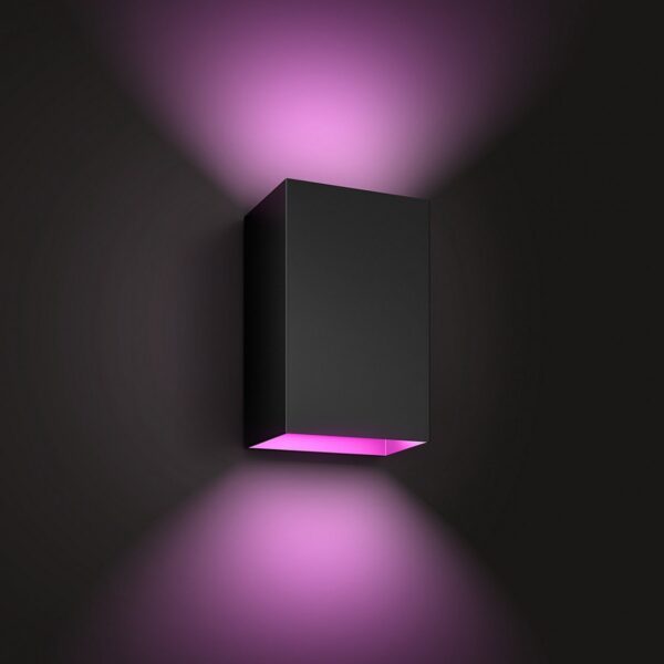 Philips Hue 17464/30/P7 Smart LED Nástěnné venkovní světlo | RGB | Variabilní | 16W | Černá
