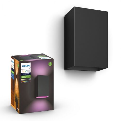 Philips Hue 17464/30/P7 Smart LED Nástěnné venkovní světlo | RGB | Variabilní | 16W | Černá