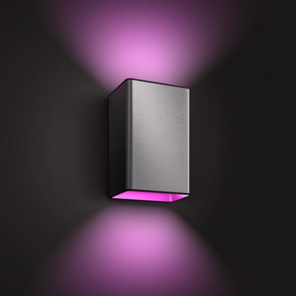Philips Hue 17464/47/P7 Smart LED Nástěnné venkovní světlo | RGB | Variabilní | 16W | Černá