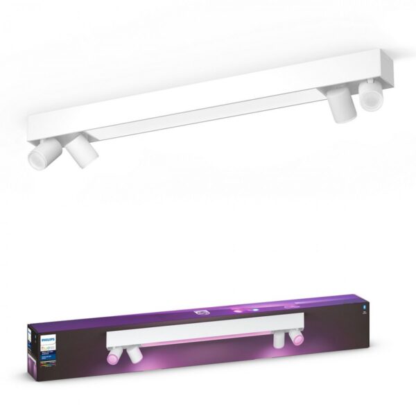 Philips Hue 50607/31/P7 Smart LED Přisazený lustr | RGB | Variabilní | Bílá | 4x5,7W