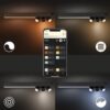 Philips Hue 50609/30/P7 Smart LED Přisazený lustr | RGB | Variabilní | Černá | 3x5,7W