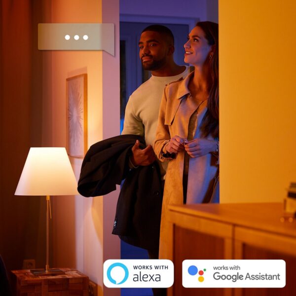 Philips Hue 50609/31/P7 Smart LED Přisazený lustr | RGB | Variabilní | Bílá | 3x5,7W | 3