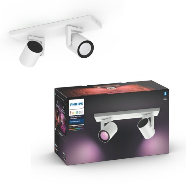 Philips Hue 50622/31/P7 Smart LED bodové svítidlo | RGB | Variabilní | Bílá | 2x5,7W