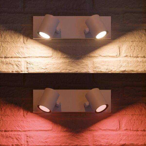 Philips Hue 50622/31/P7 Smart LED bodové svítidlo | RGB | Variabilní | Bílá | 2x5,7W