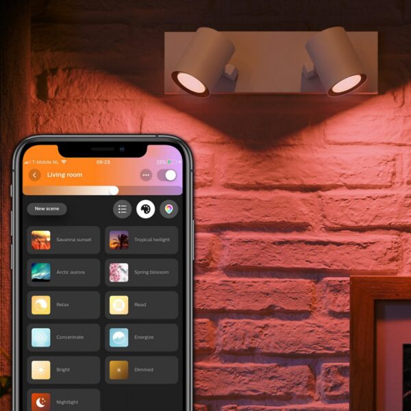 Philips Hue 50622/31/P7 Smart LED bodové svítidlo | RGB | Variabilní | Bílá | 2x5,7W