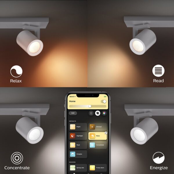 Philips Hue 50622/48/P7 Smart LED bodové svítidlo | RGB | Variabilní | Kov | 2x5,7W | 5