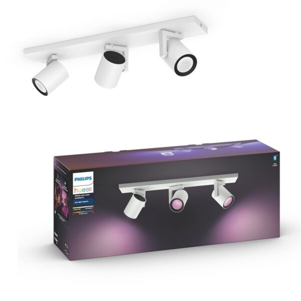 Philips Hue 50623/31/P7 Smart LED bodové svítidlo | RGB | Variabilní | Bílá | 3x5,7W