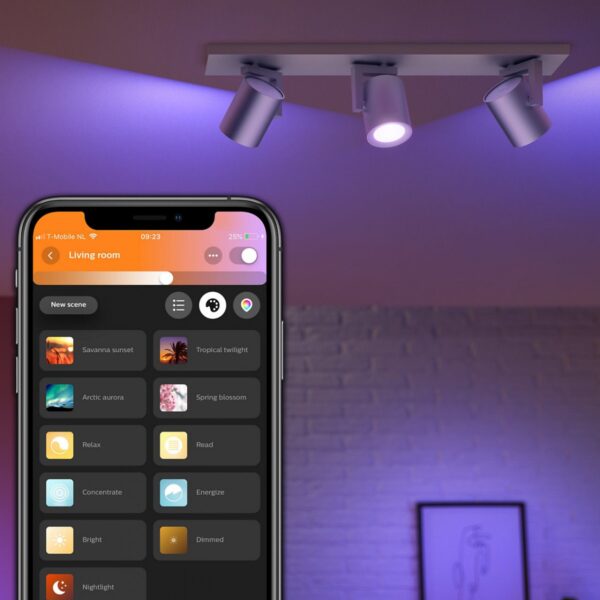Philips Hue 50623/48/P7 Smart LED stropní svítidlo | RGB | Variabilní | Kov | 3x5,7W