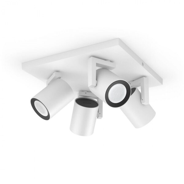 Philips Hue 50624/31/P7 Smart LED bodové svítidlo | RGB | Variabilní | Bílá | 4x5,7W