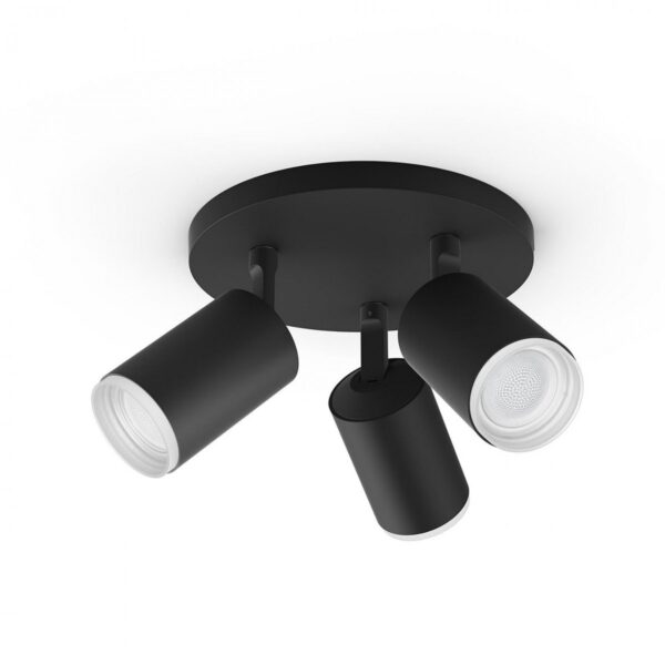 Philips Hue 50633/30/P7 Smart LED bodové svítidlo | RGB | Variabilní | Černá | 3x5,7W