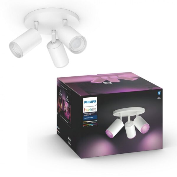 Philips Hue 50633/31/P7 Smart LED stropní svítidlo | RGB | Variabilní | Bílá | 3x5,7W