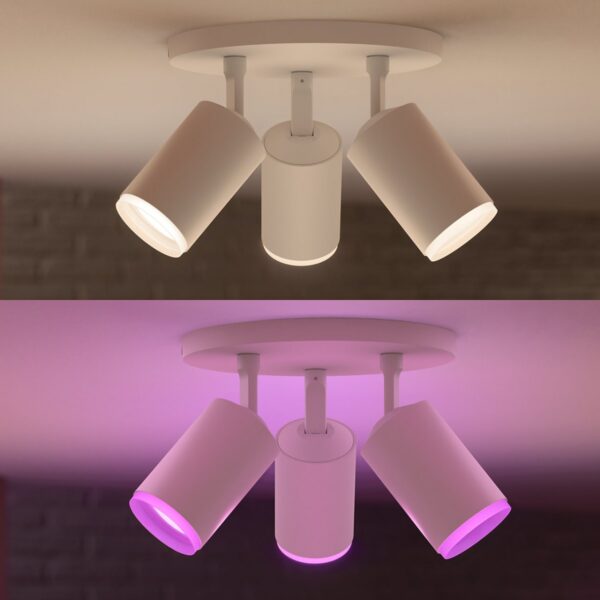 Philips Hue 50633/31/P7 Smart LED stropní svítidlo | RGB | Variabilní | Bílá | 3x5,7W