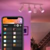 Philips Hue 50634/31/P7 Smart LED bodové svítidlo | RGB | Variabilní | Bílá | 4x5,7W