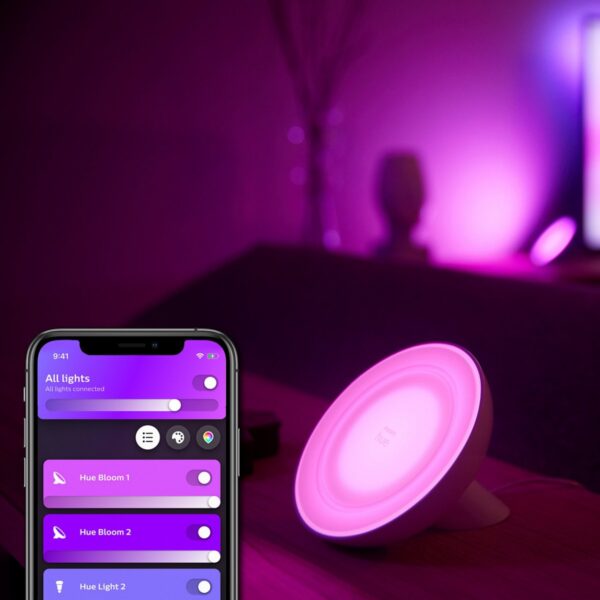 Philips Hue 8718699770983 Bloom Smart LED Stmívatelná lampička | RGB | Variabilní | Bílá | 7,1W